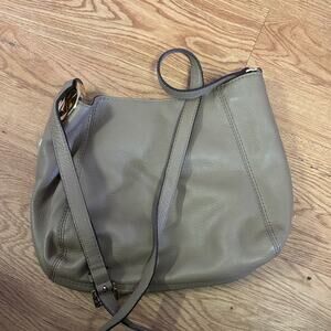 Michael Kors Taupe Leather Shoulder Bag